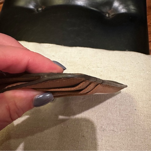 🔥Michael Kors Jet Set Travel Zip Top Coinpouch Card Case Brown Signature - Picture 6 of 12